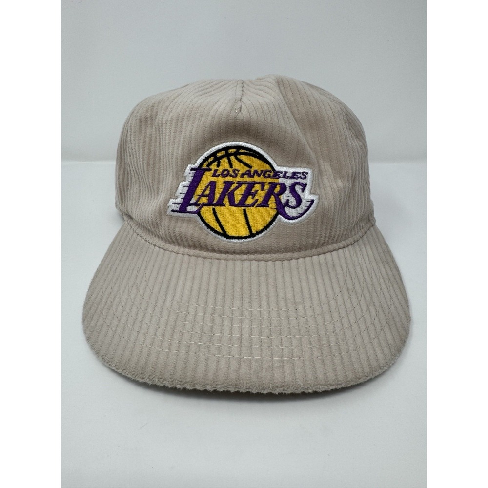 Los Angeles Lakers Snapback Hat Melonwear Promotional Corduroy